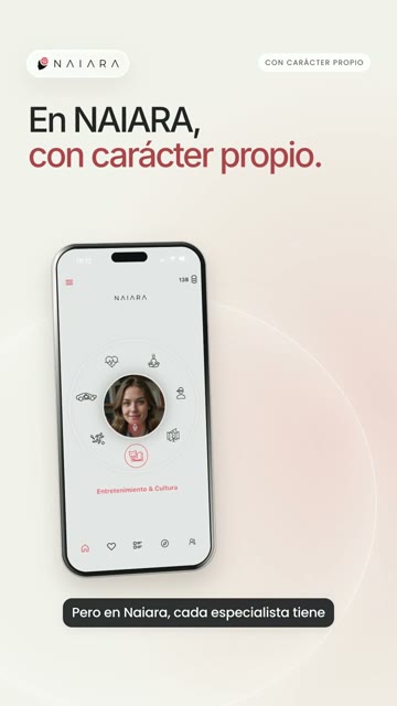 NAIARA phone and En NAIARA con carácter propio headline