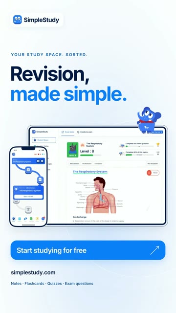 SimpleStudy closing scene with Revision made simple and Start studying for free