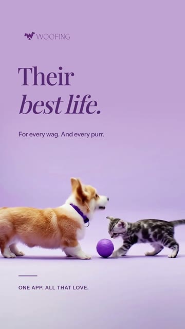 Woofing opening with pets and Their best life headline